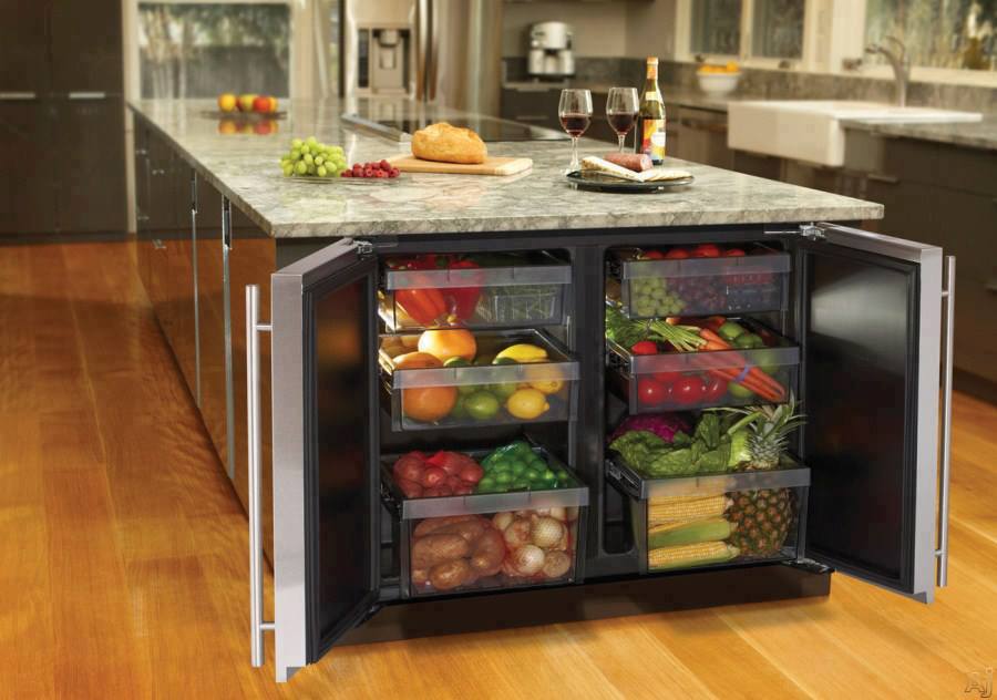 【用途毎にスペース追加】カウンター下のサブの冷蔵庫 | 住宅デザイン