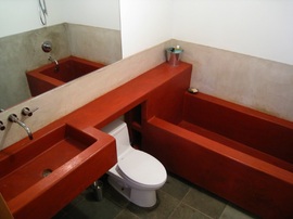 コンクリートのバスタブ