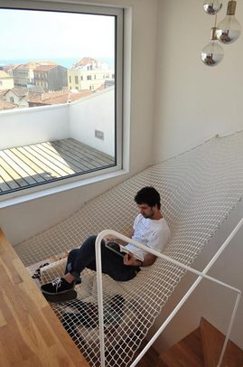 ハンモック,屋内